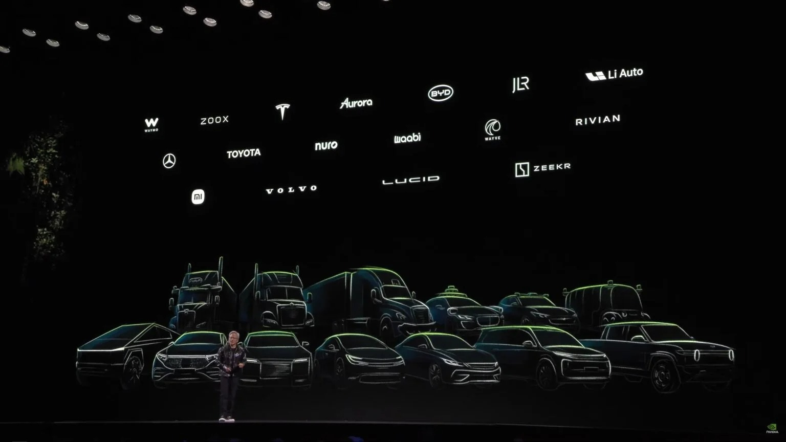  Nvidia     Mercedes-Benz, Toyota, BYD, Li Auto, Xiaomi, Zeekr    