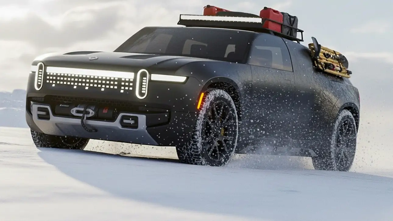 Новый Rivian R1TX: неофициальный зимний монстр на электротяге может покорить Россию